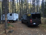 Took the brand new van to Glacier National Park for a late fall camping trip, stayed at Apgar Campground with three other families